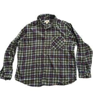 Woolrich Men's Casual Plaid Shirt - Green, Blue, Red XXL